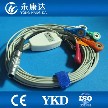

Landcom Holter 7-lead ECG leadwire set,3CH,45cm,AHA,FCG.