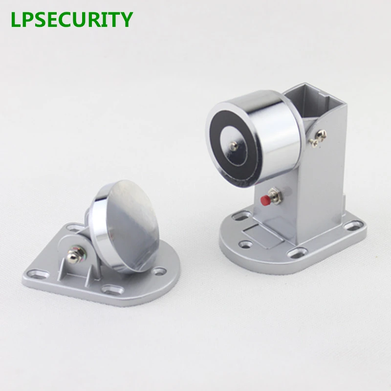 LPSECURITY 12VDC 60kg electric solenoid magnetic door gate stopper holder sucker for fire emergency fail safe model | Безопасность и