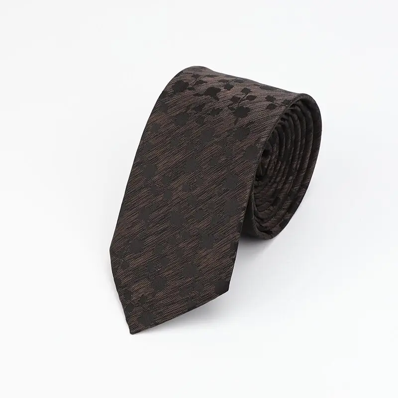 Новинка 7 см Gravata Mens галстук роскошный мужской цветочный узорчатые Галстуки Hombre классический деловой Повседневный галстук для свадьбы - Цвет: 25