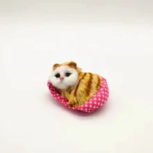 Wyzhy Искусственные из ткани pad кошка белого и желтого цвета на выбор домашнего подоконник оформление балкона для отправьте друзьям подарки 7 см X 10 см