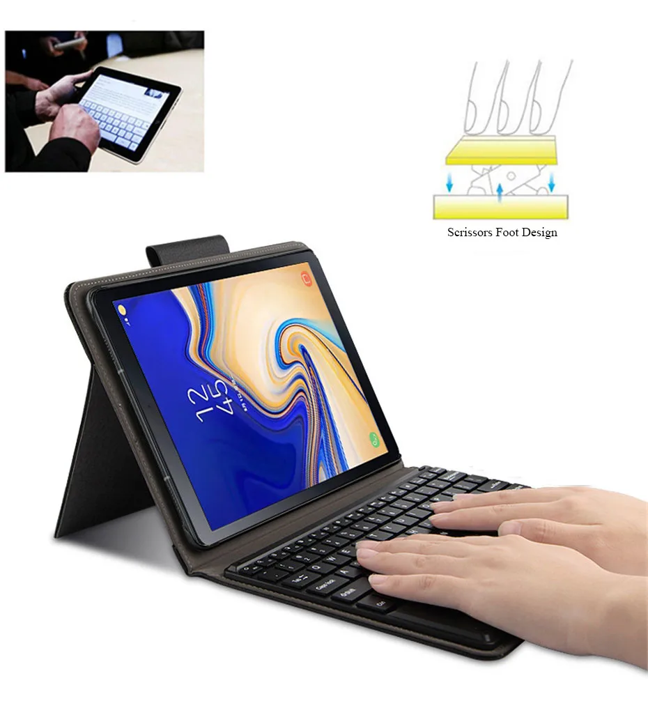 Чехол для samsung Galaxy Tab S4 10,5 SM-T830 T835 T837 Bluetooth Клавиатура Защитный чехол из искусственной кожи чехол для планшета ПК многоязычный