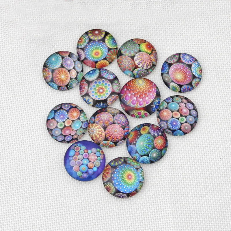 

10pcs 8/10/12/14/18/20/25mm Glass Cabochon for Diy Jewelry Making Handmade Crafts Decoration Accessories