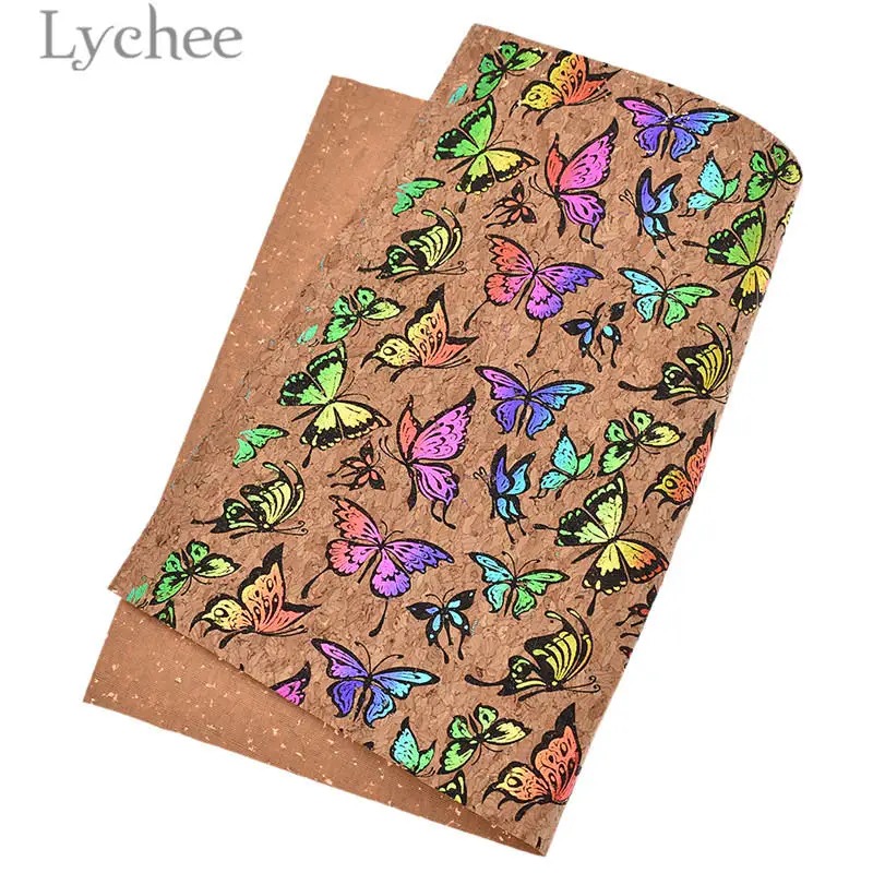 Lychee Life 29x21 см A4 винтажный мягкий пробковый материал высокое качество шитье Синтетическая Кожа DIY материал для сумок одежды - Цвет: 6