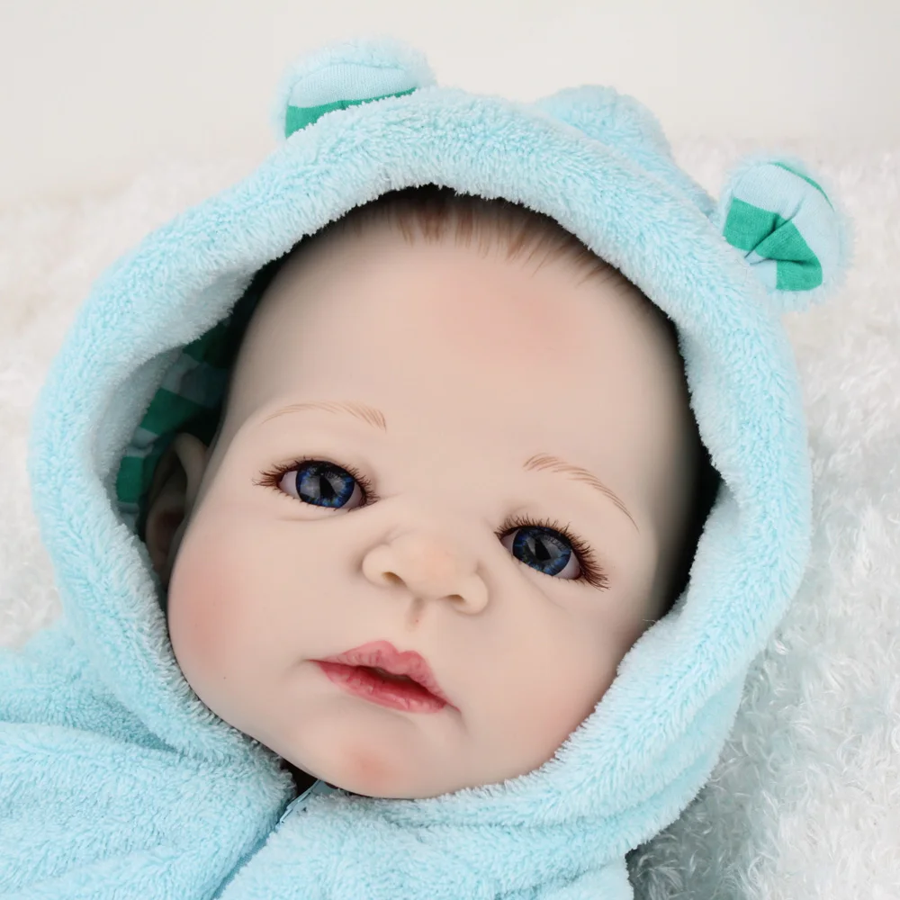 NPKDOLL полностью силиконовая виниловая Кукла Reborn Baby Doll 22 дюйма 55 см Реалистичная кукла для маленького мальчика подарок Bebe Reborn menino