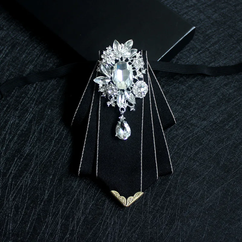 Винтажный Британский Стиль Алмаз галстук-бабочка для мужчин свадебное платье жениха Униформа шелковый галстук костюм, воротник рубашки аксессуары