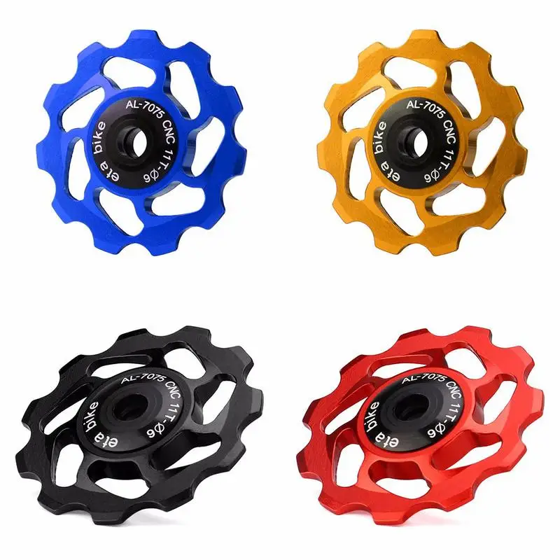 

Bicycle Derailleur Rear Derailleur Jockey Wheel 11T Tooth Aluminum Alloy CNC Pulley Bearing Ceramic Material 4 Color To Choose