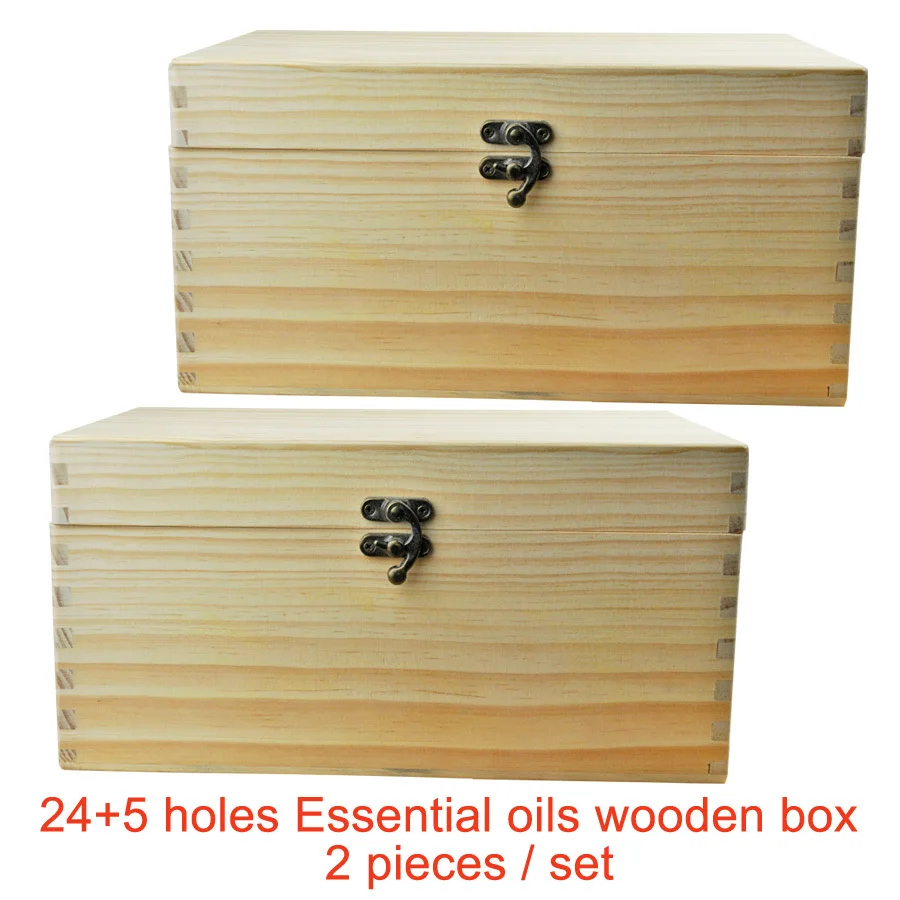 2 pieces set pine wooden box essential oils storage box 24 holes 10ml and 1 crossbar 5 2 pieces set pine wooden box essential oils storage box 24 holes 10ml and 1 crossbar 5