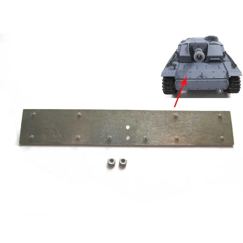 Mato upper hull metal front plate for 116 1:16 RC Stug III rc tank, metal upgraded parts