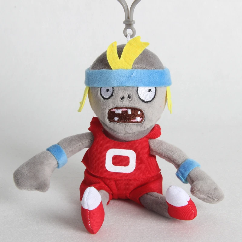 1pcs 18CM Plants vs Zombies Plush Toys Pendant PVZ Zombies Plush Key chain Toy for Children Kids Gifts Household Toys