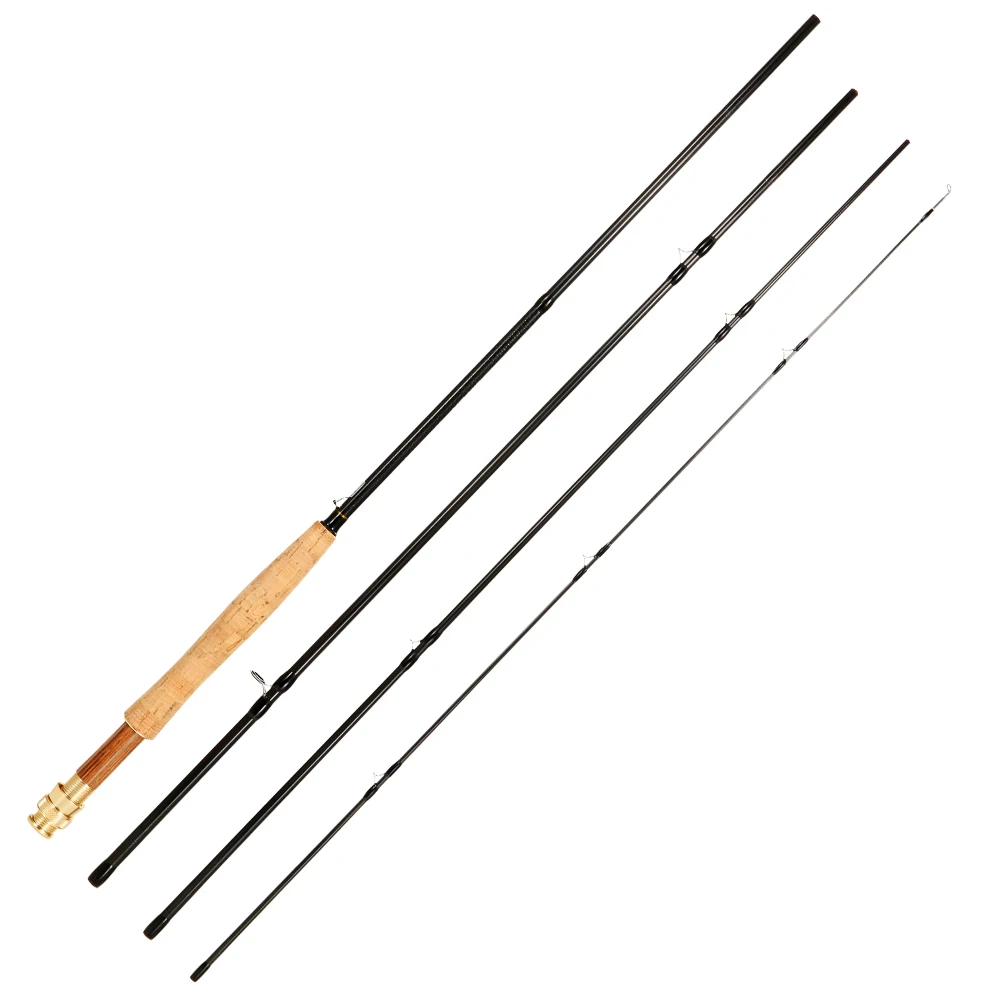 Lixada Carbon Fly Удочка 9FT 2,7 м 4 Секции Удочка линия wt 3/4 7/8 5/6 мягкая пробковая ручка удочка для карпа Pesca