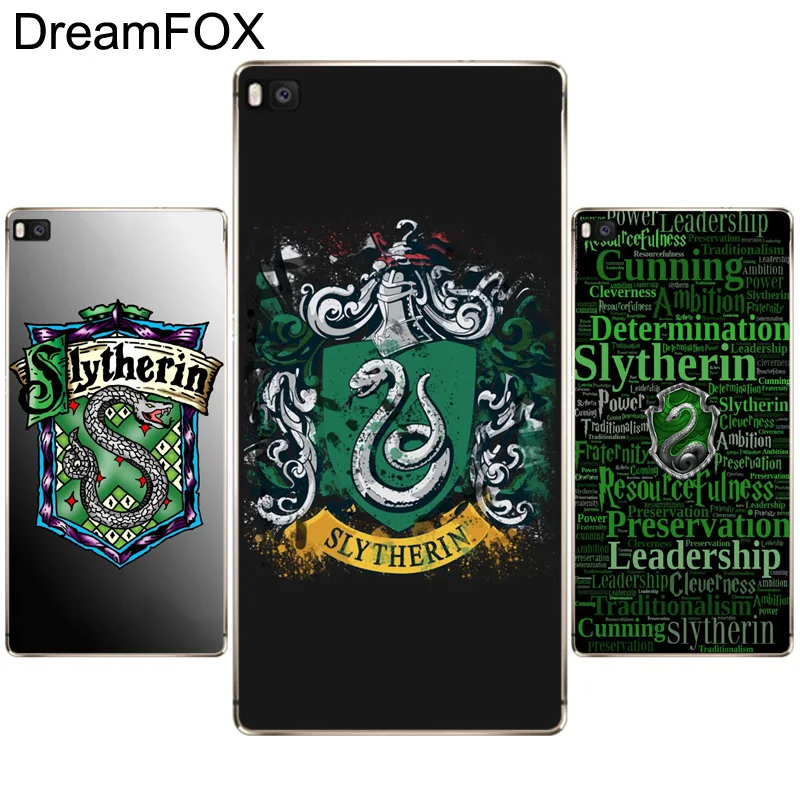Dreamfox K201 Слизерин галстук Стиль Мягкие TPU силиконовый чехол для Huawei P8 p9 P10 lite плюс