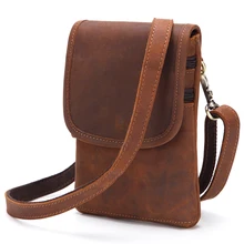 Мужская поясная сумка из натуральной кожи, Воловья кожа, мужской пояс для путешествий, Наплечная Сумка, модная сумка на ремне, PR588125