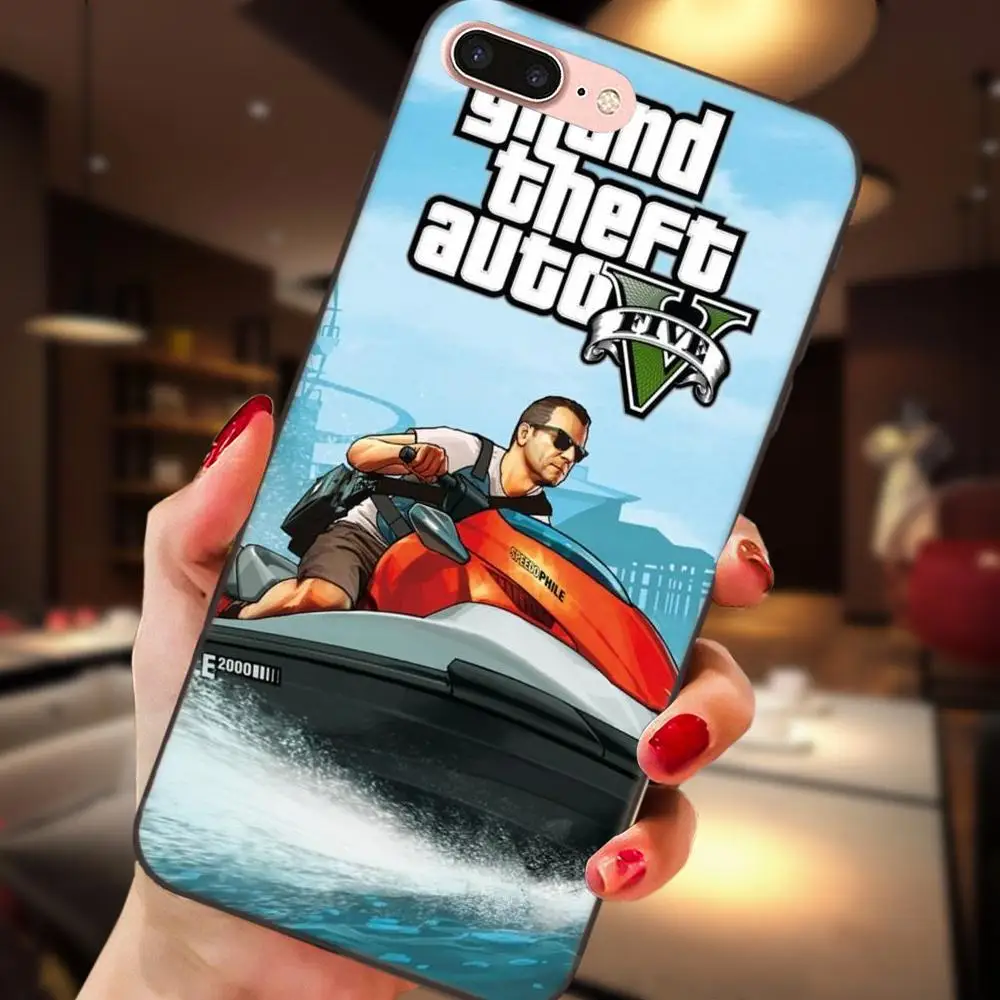 Gta Grand Theft Auto 5 пила для samsung Galaxy Note 4 8 9 S3 S4 S5 S6 S7 S8 S9 S10 Edge рlus Lite I9080 G313|Чехлы-накладки| |