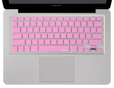XSKN английская силиконовая крышка клавиатуры для Macbook Air Pro 13 15, для Apple iMac стандартная английская(США) клавиатура крышка клавиатуры - Цвет: pink