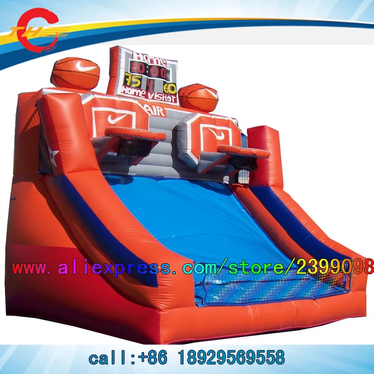 10*10ft/3*3m giant inflatable basketball hoop,basketball inflatable sports games in Inflatable