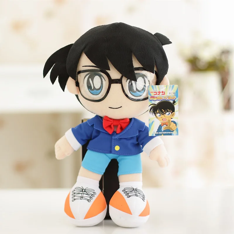 

30cm Conan Plush Toys Doll Anime Detective Conan Case Closed Edogawa Conan Plush Doll Soft Stuffed Toys for Children Kids Gifts