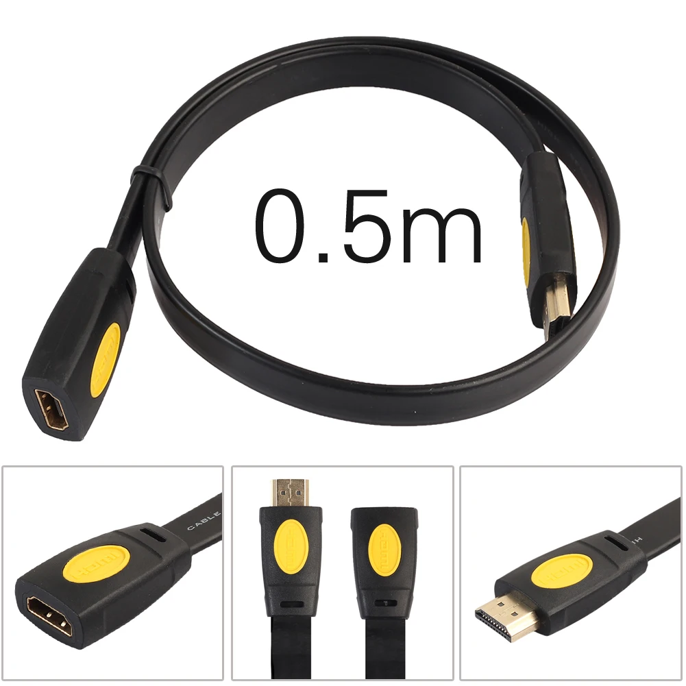 HDMI 2,0 мужчин и женщин удлинитель HDMI Соединительный кабель расширение 4 к x 2 к 60 Гц высокая скорость для ТВ коробка/ноутбук/ПК/DVD/PS3/PS4