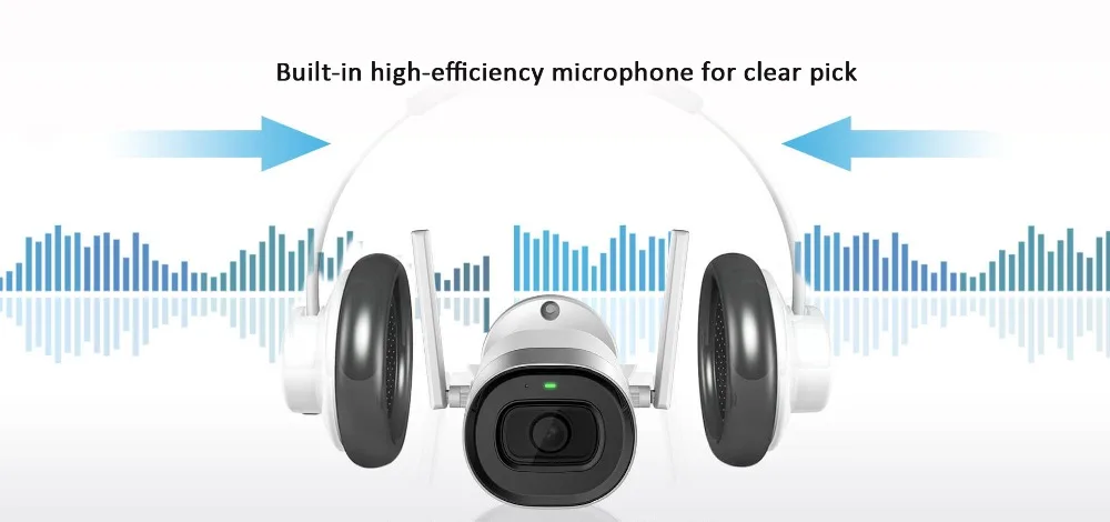 2MP ip-камера наружная WiFi домашняя камера безопасности Встроенный микрофон беспроводное наблюдение Wi Fi пуля водостойкий металлический