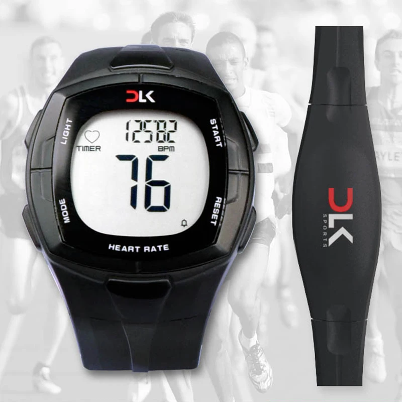 Heart Rate Monitor Sports Watch 240bpm Exercise Jogging Running Timer