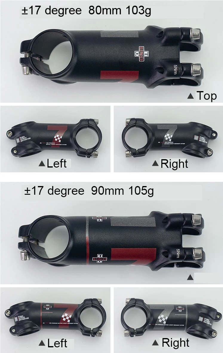 UNO 7 стержень Kalloy Сверхлегкий+-7 17 градусов MTB велосипед Alu 7050 31,8 мм 60 70 мм 80 мм 90 мм 100 110 120 130 мм велосипедный стержень King сплав