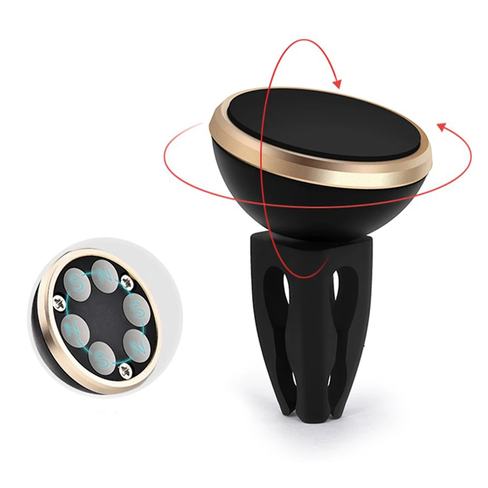 

1PC Universal 360Degree Rotation Magnet Mobile Phone Car mount Stand 2 Style Magnetic Car Phone Holder for Iphone Samsung
