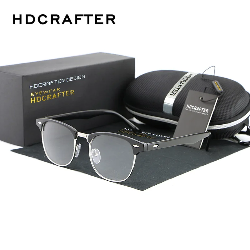 

HDCRAFTER Optics Glasses Frame Prescription Myopia Eyeglasses Half Frame Computer Women Men Goggle Flat mirror Eyewear