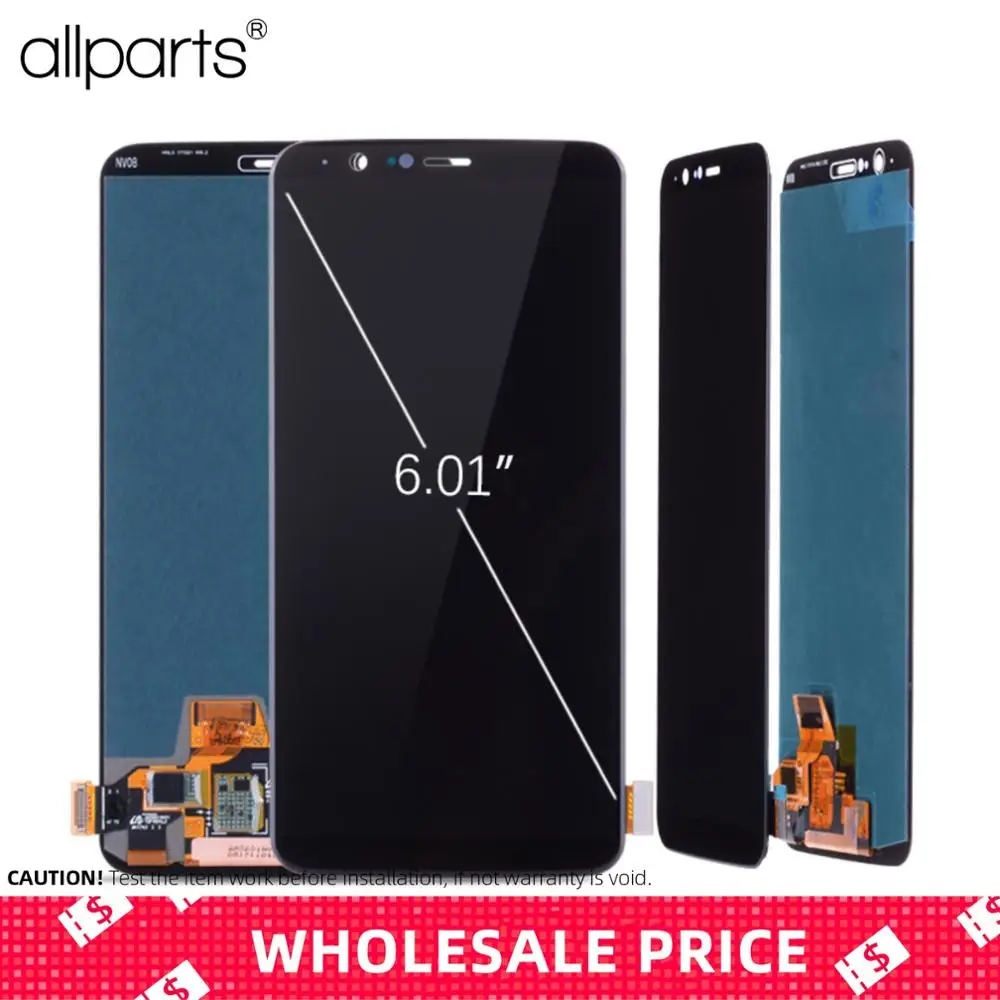 

6.01 inch OEM Amoled Display For Oneplus 5T LCD Touch Screen Digitizer Replacement For OnePlus 5T Display LCD One Plus 1+ A5010