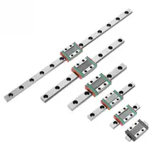 1PC LML9B Miniature Linear Rail Guide Rail 9mm Width+Slide Block Linear Guide Rail Print Parts CNC 2 pcs linear guide sbr16 1500mm linear rail and 4 pcs sbr16uu linear bearing blocks for cnc parts