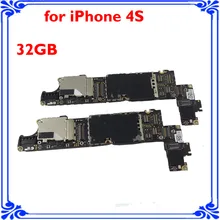 for iphone 4s original main board 32GB unlocked motherboard full function smart phone Circuits board good working logic board