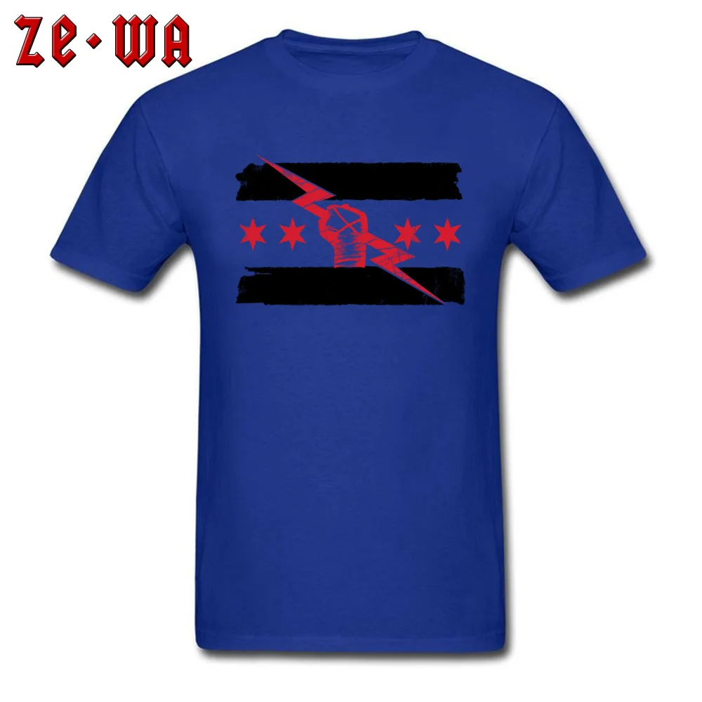 CM_Punk_Logo2 Company Normal Tees Round Collar Labor Day Pure Cotton Short Sleeve T Shirt for Male Print Tops Tees CM_Punk_Logo2 blue