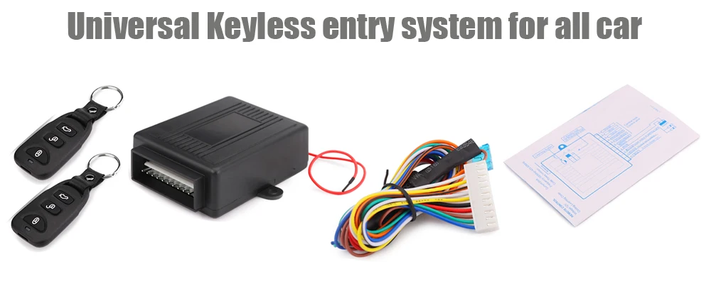 Universal Car Alarm Systems Auto Remote Central Kit Door Lock Vehicle Keyless Entry System Central Locking with Remote Control