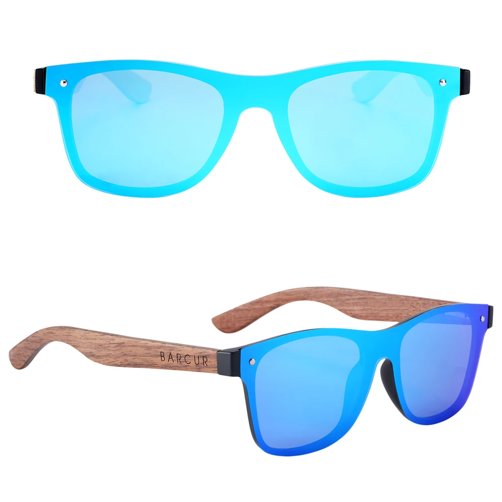 Polarized Sunglasses Men Wood Barcur  Barcur Bamboo Wooden Sunglasses -  Sunglasses - Aliexpress