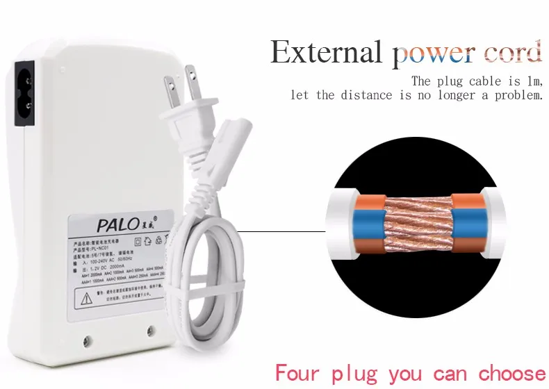 PALO,, зарядное устройство, перезаряжаемая батарея, зарядное устройство для AA/AAA, батарея с 8 батареями AAA для камеры