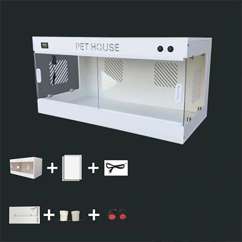 Коробка для скалолазания из ПВХ разных размеров, инкубатор для рептилий, питомцев - Цвет: 60x30x30cm