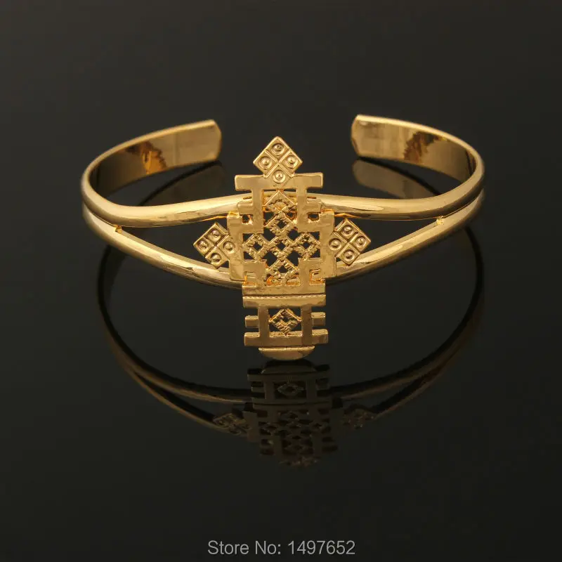 Новое поступление Эфиопский Ювелирные наборы модные Jewelry18k золото Цвет крест Наборы для ухода за кожей в африканском стиле Свадебные Ювелирные наборы