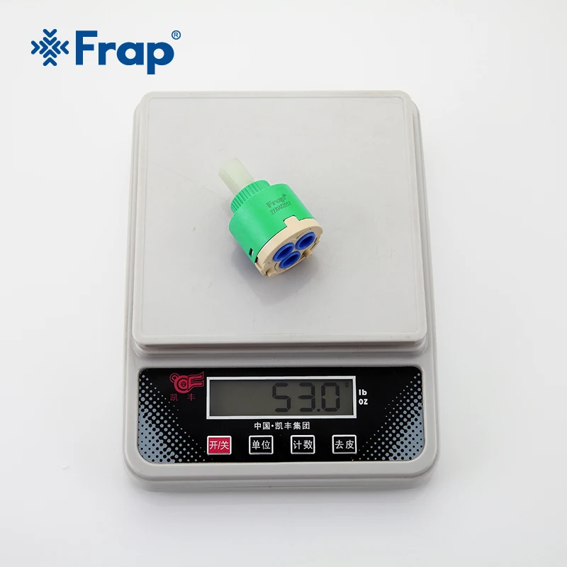 Frap 10pcs 40mm Ceramic Cartridge for Faucet Mixer Low Torque Spindle Free Rotation Flat Base kitchen Faucet Accessories F50-3