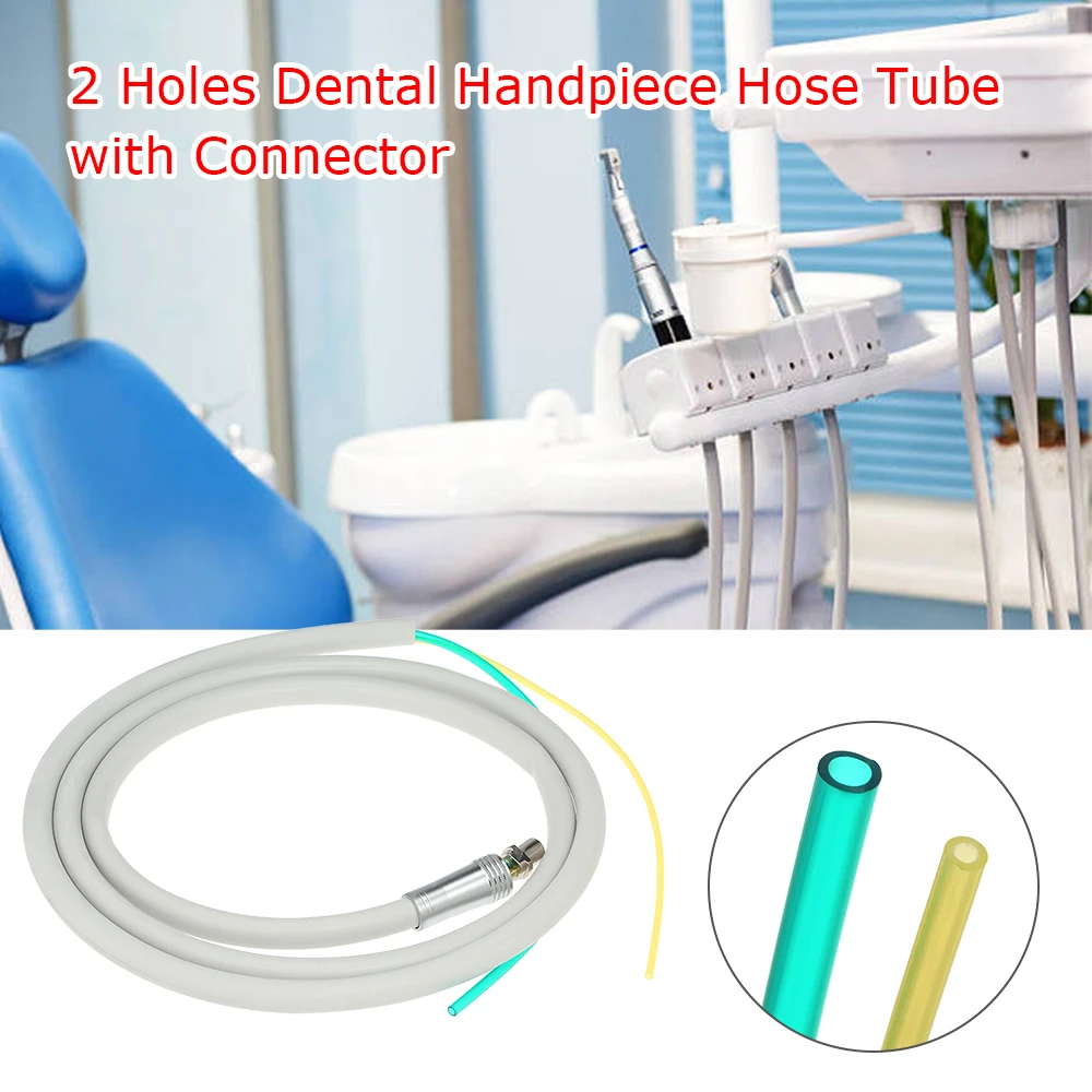 

2 Holes Dental Handpiec Hose Tube with Connector for High Speed Handpiece Dentistry Material Dental 2 Hole Mobile Phone Hose