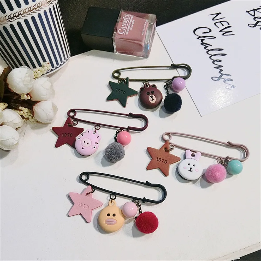 DIY KPOP Jewelry Accessories Brooch For Girl Vintage Cute White Rabbit
