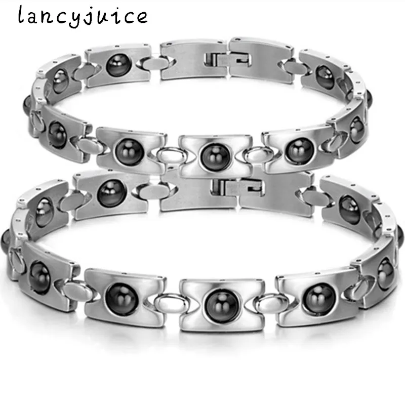 Lovers' Hologram Bracelet Couple' s Stainless Steel Gifts Women Men