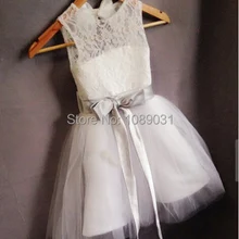 Настоящие Платья с цветочным узором для девочек с поясом, Бальное праздничное платье для причастия для маленьких девочек, детское платье для свадьбы