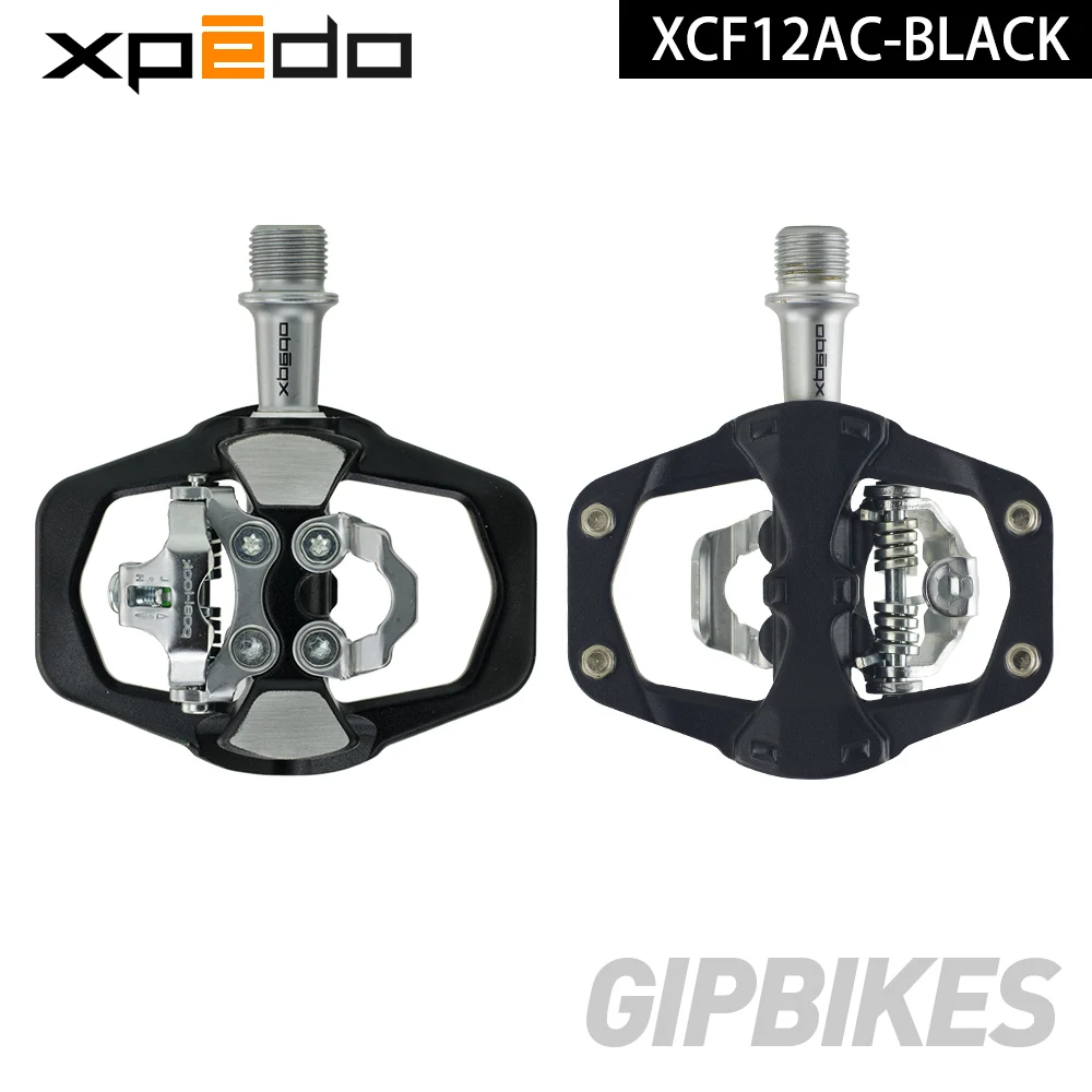 Wellgo Xpedo XCF12AC Ultralight 295g Mountain Bike Clipless Pedal with 3 Bearing High Strength alloy MTB bike self-locking pedal Wellgo Xpedo XCF12AC Ultralight 295g Mountain Bike Clipless Pedal with 3 Bearing High Strength alloy MTB bike self-locking pedal