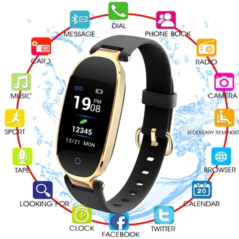 

Smart Watch Support Waterproof Heart Rate Monitor Bracelet Alarm Clock Sports Fitness Tracker Watches for Men and Women