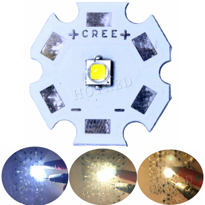 Светодиодный диодный излучатель Cree XPG2 10 светодиодов 1 5 Вт холодный белый 6000 6500K с