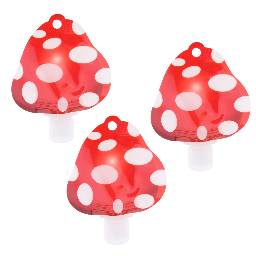 3-Pack 28ml Refillable Reusable Empty Squeeze Pouch Lotion Shampoo Cleaner Shower Gel Body Lotion Makeup Squeezable Bag Bottles