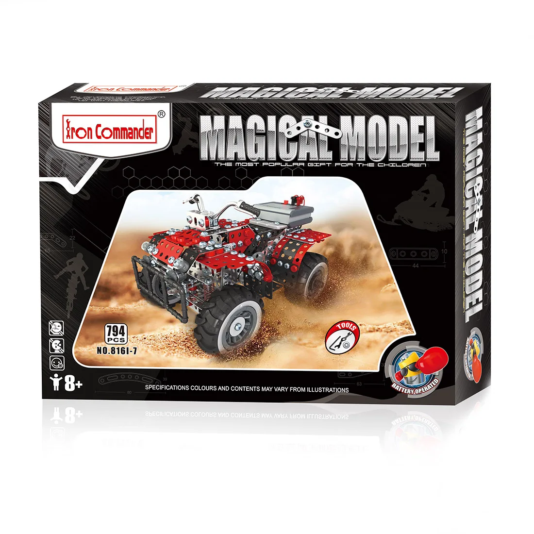 

NFSTRIKE Beach Motorcycle Metal Assembly Building Blocks DIY Steam Stem Toy Construction Engineering Model Building Kits 2018