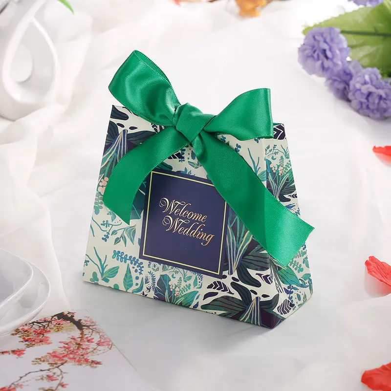 10 шт бумажный мешок мрамора Рождественский мешок конфеты Добро пожаловать Свадебные европейские сладости мешок печенья спасибо Свадебные сувениры подарочная коробка - Цвет: Синий