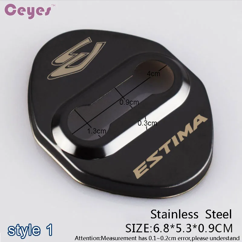 Car Door Lock Cover Car Emblem JDM Case Toyota Estima C-HR Corolla Avensis CHR Accessories car door lock cover