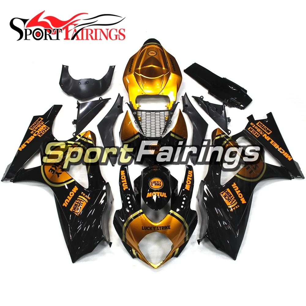 

Fairings For Suzuki GSXR1000 GSX-R 1000 K7 07 08 2007 2008 Injection ABS Plastic Motorcycle Fairing Kit Bodywork Black Gold New