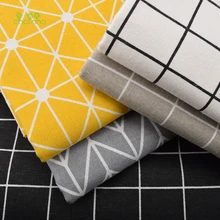 Chainho, 5 шт./лот, геометрический узор, пэчворк, набивной хлопок, льняная ткань для рукоделия, шитье и подстилка, сумки материал, 25x45 см