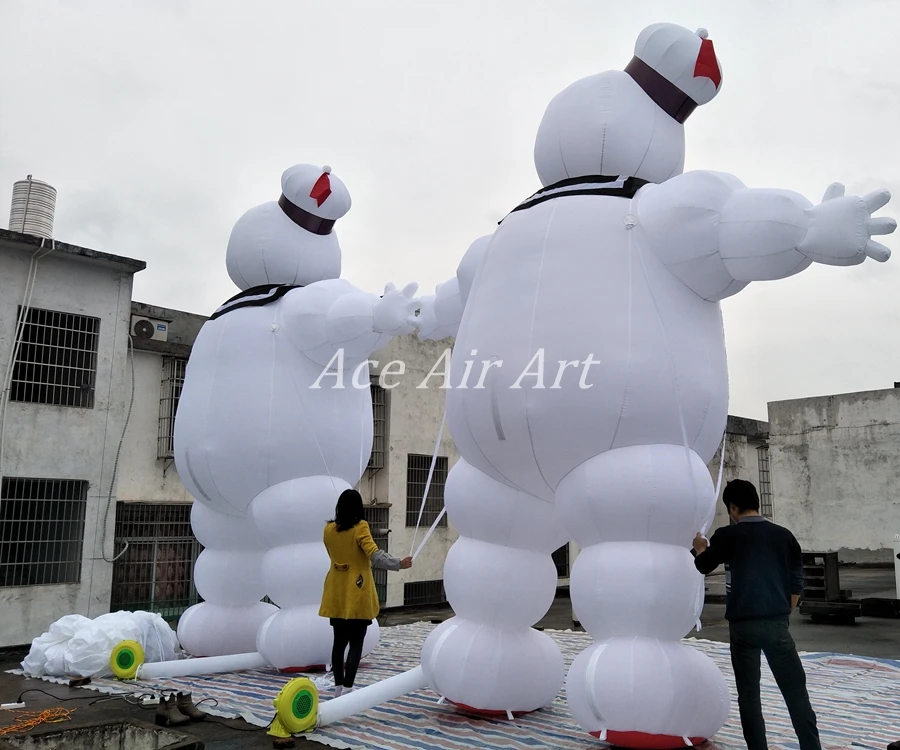 5 м высокий рекламный для продвижения надувной отдых puft надувной marshmallow man arch